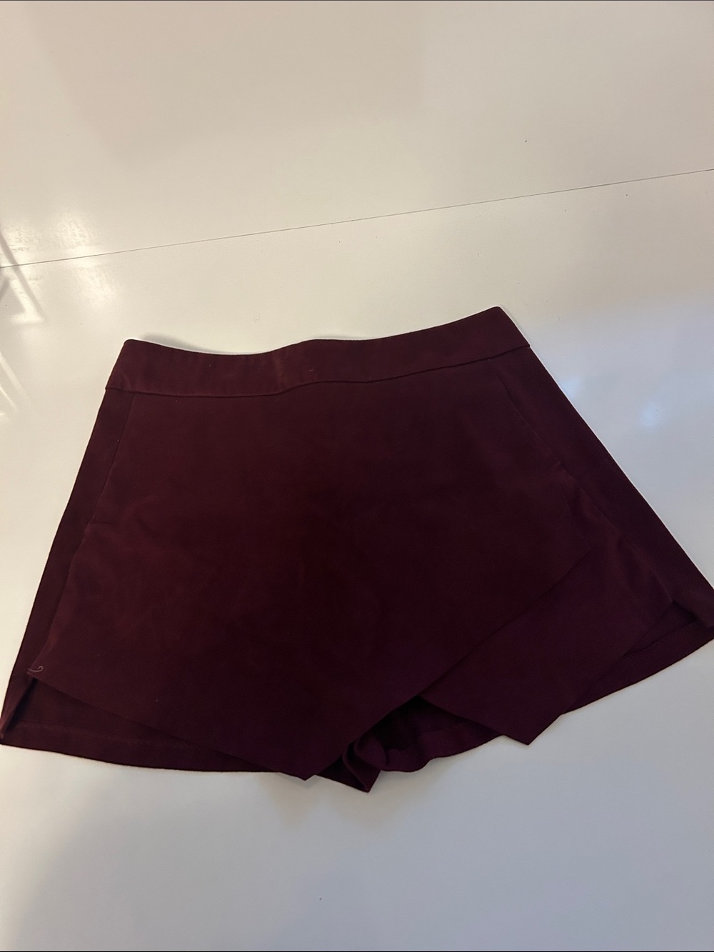 Love…ady Women’s Layered Skort in Burgundy Size M